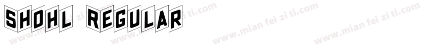 Shohl Regular字体转换